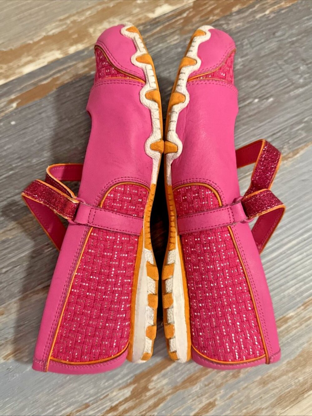 Skechers Girls Mary Jane Sneakers Pink Metallic Dazzle Size 4.5 Adjustable Strap - Picture 7 of 9
